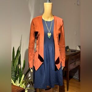 White House Black Market Navy fitted dress Size 0